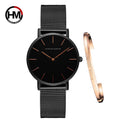 Coffret Élégance 36 — Montre Femme Maille Milanaise