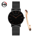 Coffret Élégance 36 — Montre Femme Maille Milanaise