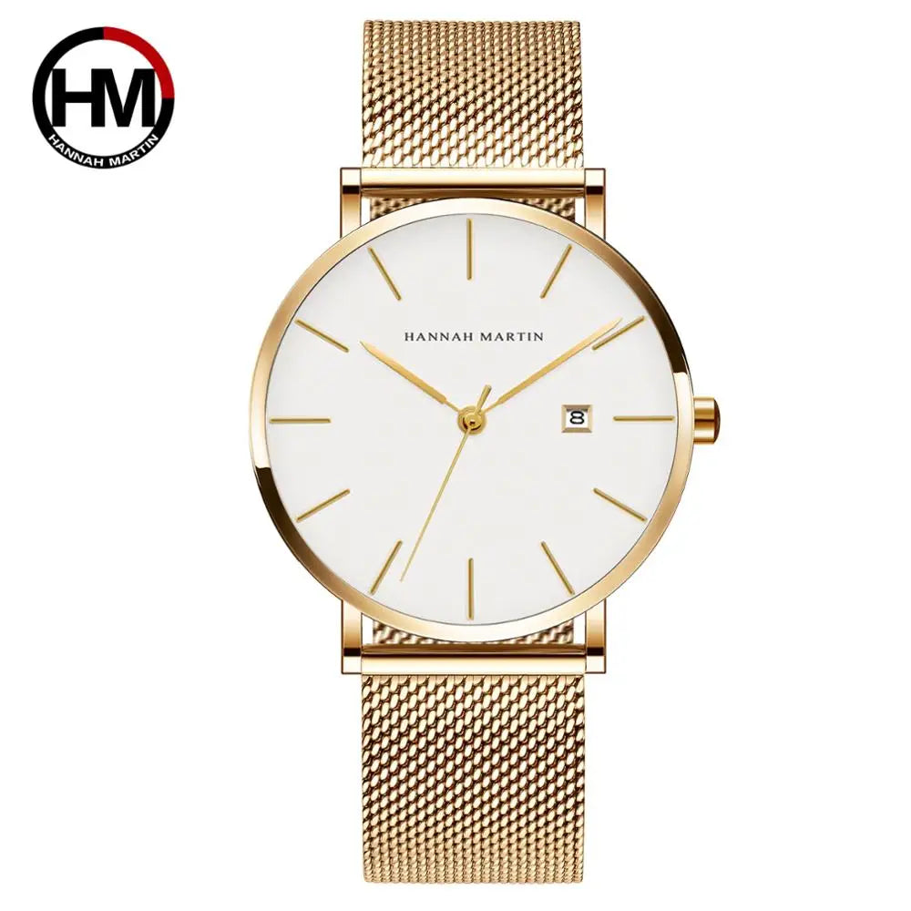 Montre Homme Bauhaus — Élégance Bleue Ultra‑fine, Quartz Japonais