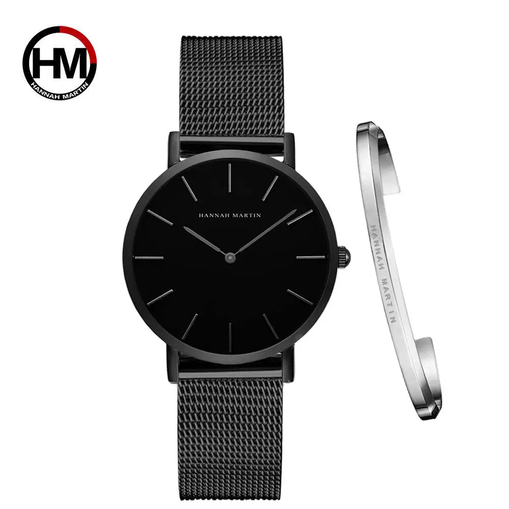 Coffret Élégance 36 — Montre Femme Maille Milanaise