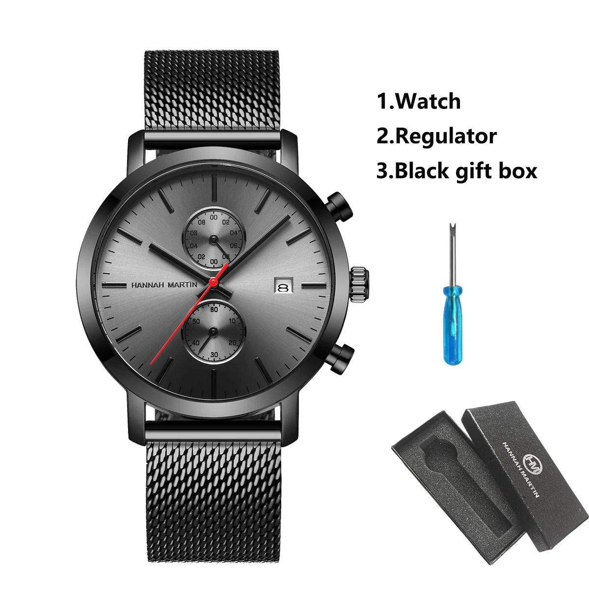Horizon 44 — Montre Homme Multifonction Acier