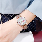 Fleur de Prunier — Montre Femme Or Rose