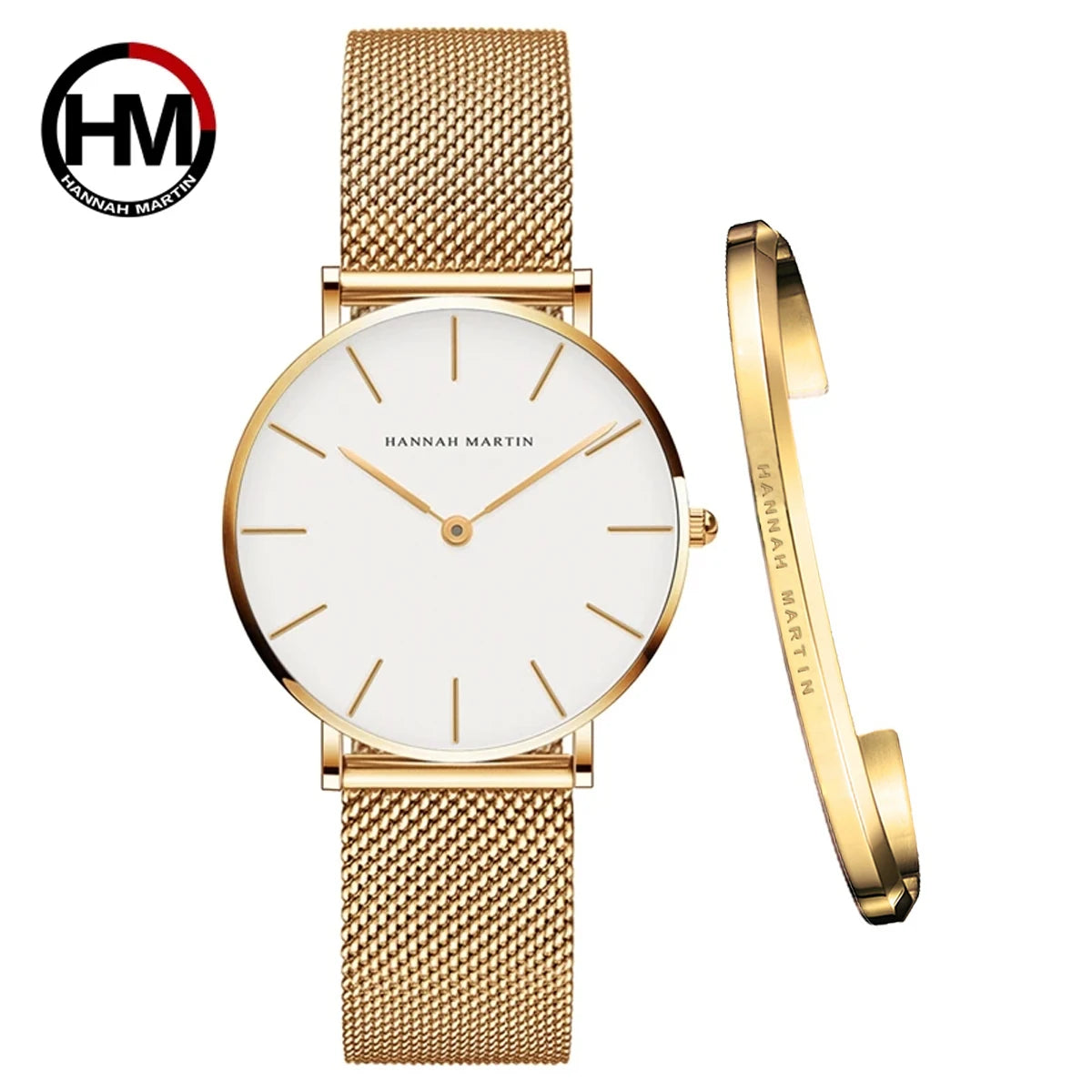 Coffret Élégance 36 — Montre Femme Maille Milanaise
