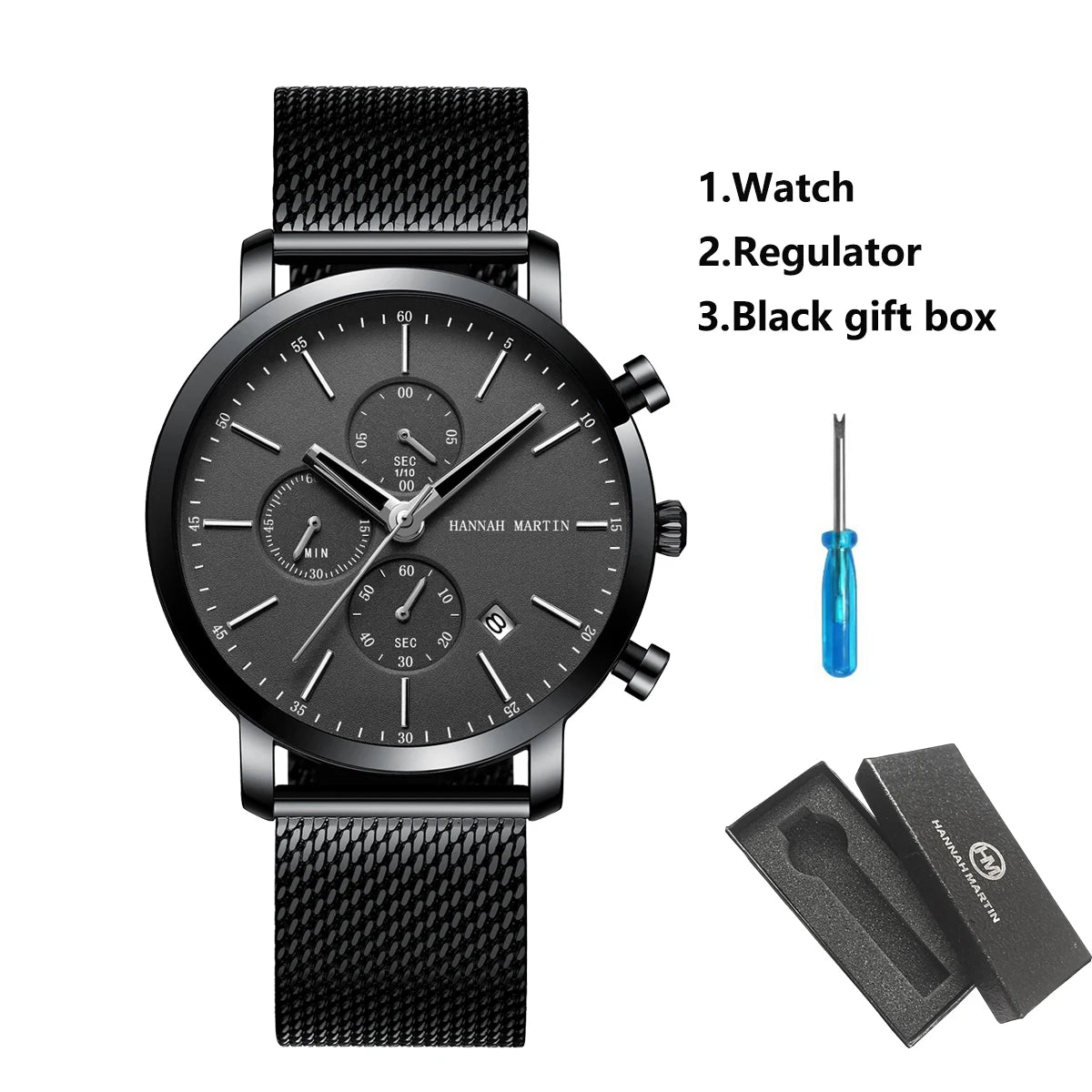 Horizon 44 — Montre Homme Multifonction Acier