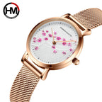 Fleur de Prunier — Montre Femme Or Rose