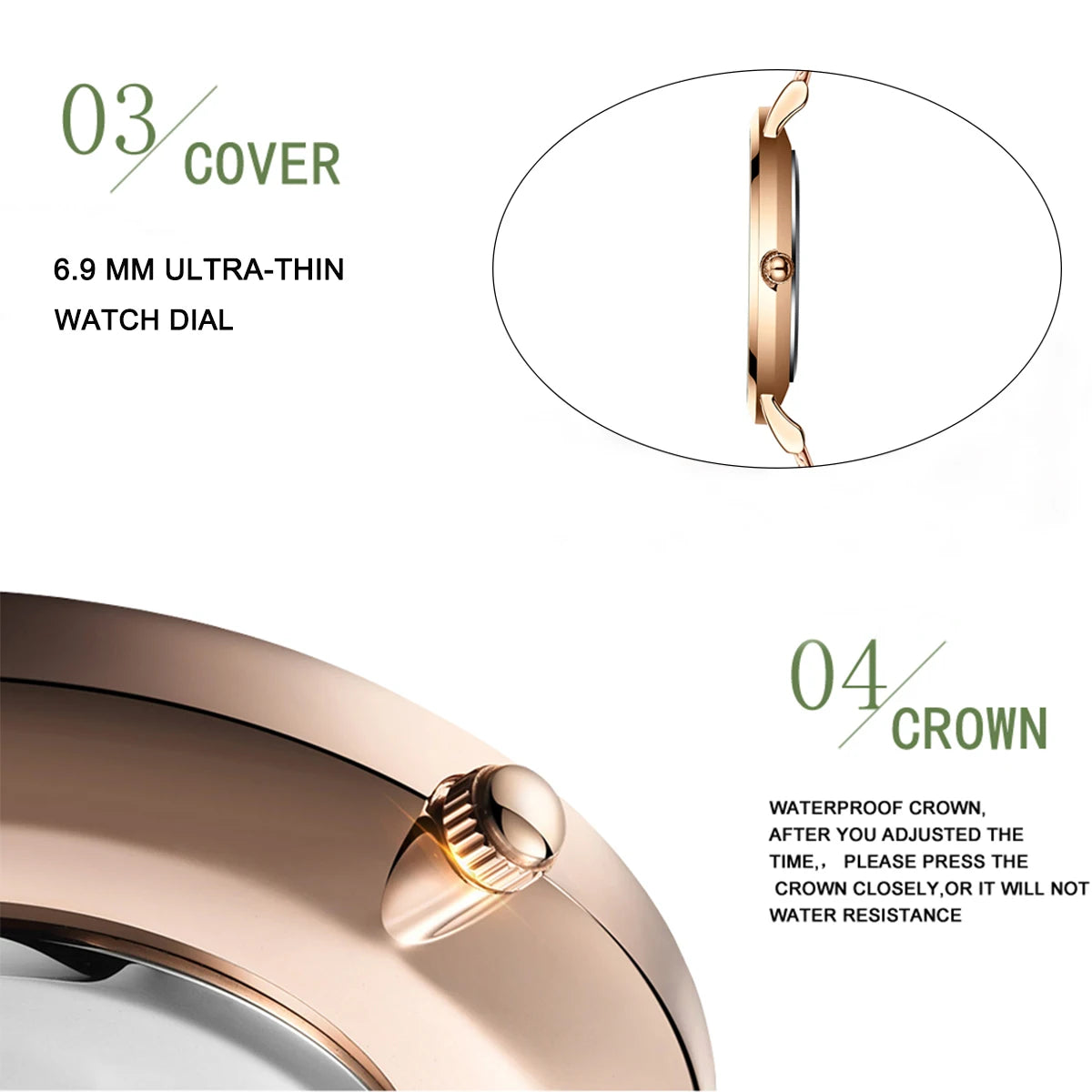 Nordique 36 — Montre Femme Minimaliste