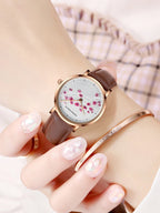 Fleur de Prunier — Montre Femme Or Rose