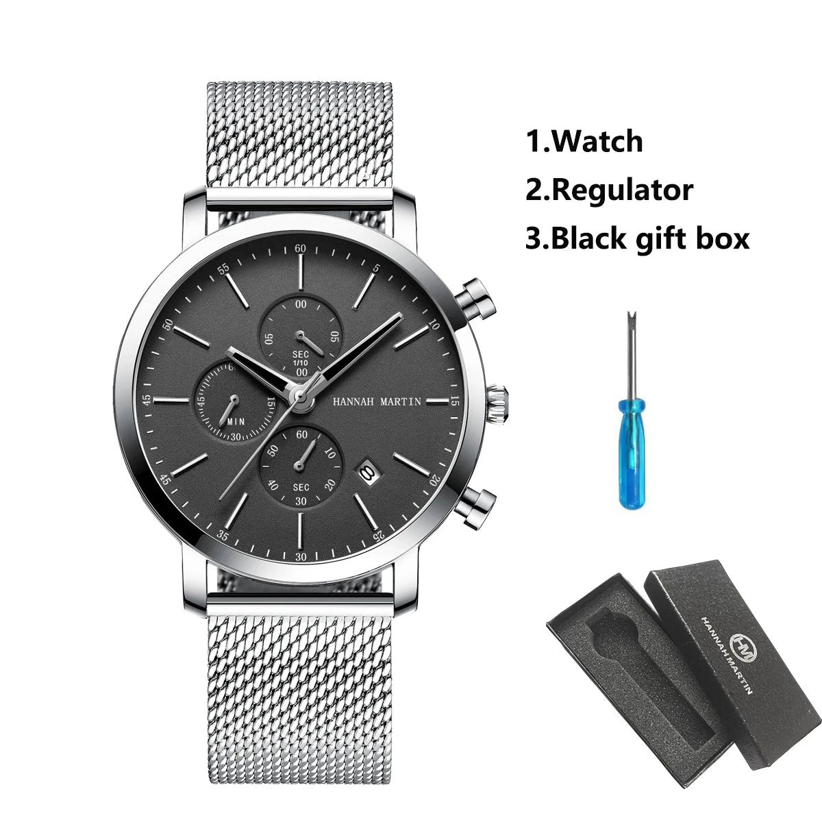 Horizon 44 — Montre Homme Multifonction Acier